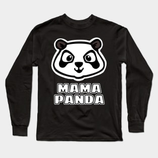 Cute Kawaii Mama Panda Long Sleeve T-Shirt